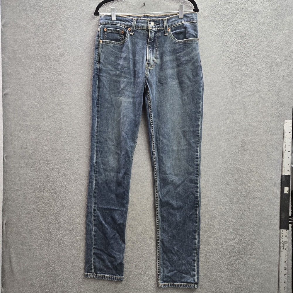 Levi's 511 Men Jeans 32X34 Blue Denim Slim‎ Fit 33" Inseam